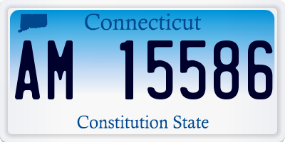 CT license plate AM15586