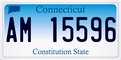 CT license plate AM15596