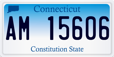 CT license plate AM15606