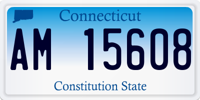 CT license plate AM15608