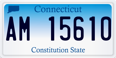 CT license plate AM15610