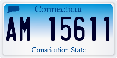 CT license plate AM15611