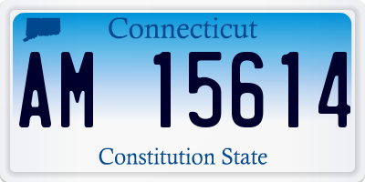 CT license plate AM15614