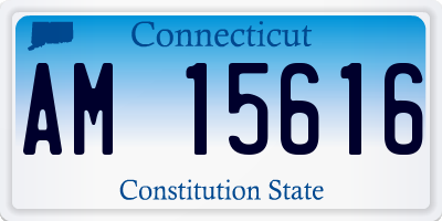 CT license plate AM15616