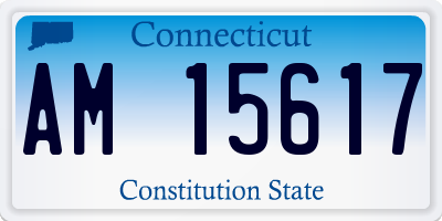 CT license plate AM15617