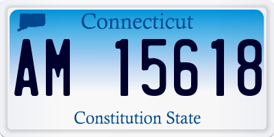 CT license plate AM15618