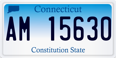 CT license plate AM15630