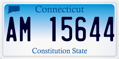 CT license plate AM15644