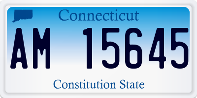 CT license plate AM15645