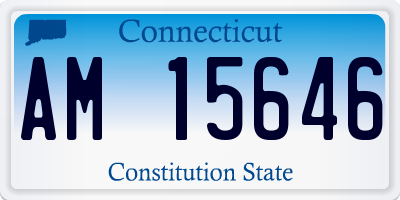 CT license plate AM15646