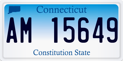 CT license plate AM15649