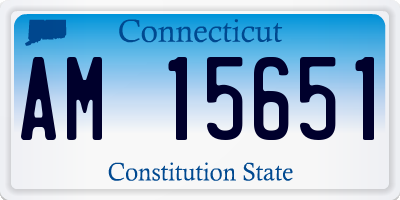 CT license plate AM15651