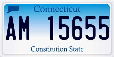 CT license plate AM15655