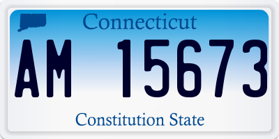 CT license plate AM15673