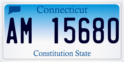 CT license plate AM15680