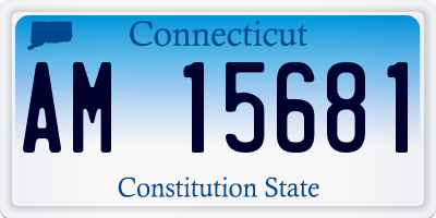 CT license plate AM15681