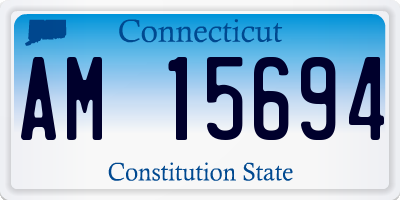CT license plate AM15694