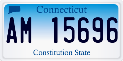 CT license plate AM15696