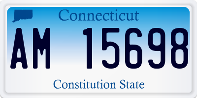 CT license plate AM15698