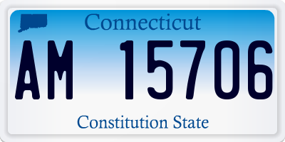 CT license plate AM15706