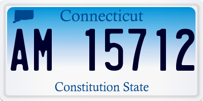 CT license plate AM15712