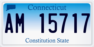 CT license plate AM15717
