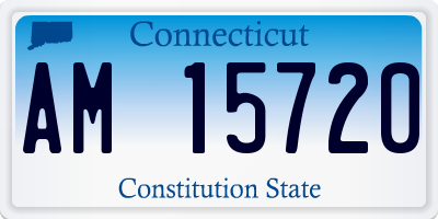 CT license plate AM15720