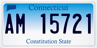 CT license plate AM15721