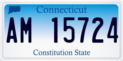 CT license plate AM15724