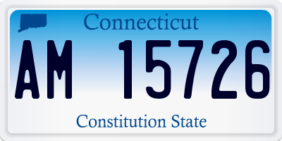 CT license plate AM15726
