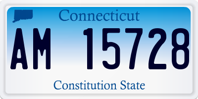 CT license plate AM15728