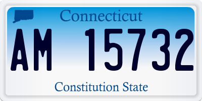 CT license plate AM15732