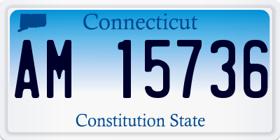 CT license plate AM15736