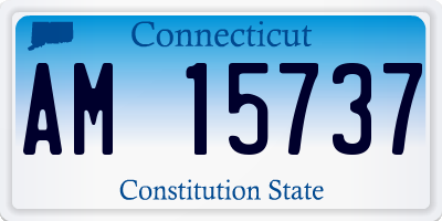 CT license plate AM15737