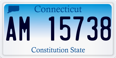 CT license plate AM15738