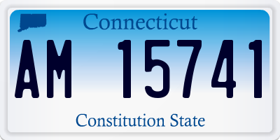 CT license plate AM15741