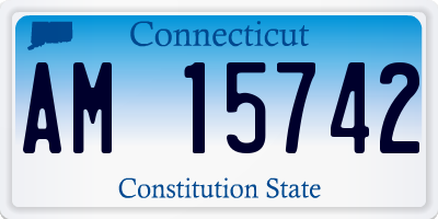 CT license plate AM15742