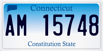 CT license plate AM15748