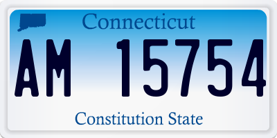 CT license plate AM15754