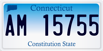 CT license plate AM15755