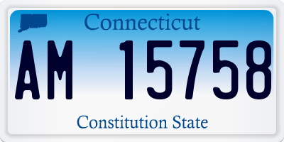 CT license plate AM15758