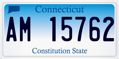 CT license plate AM15762