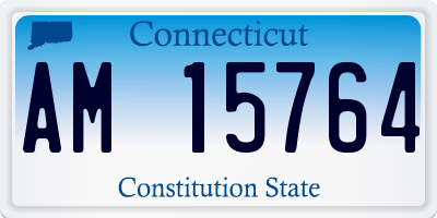 CT license plate AM15764