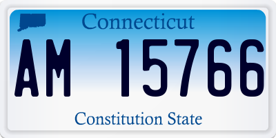 CT license plate AM15766