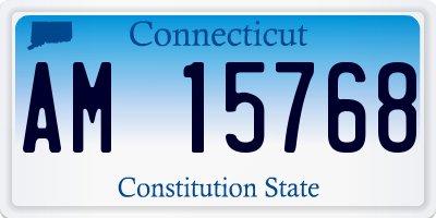 CT license plate AM15768