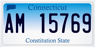 CT license plate AM15769