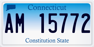 CT license plate AM15772