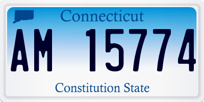 CT license plate AM15774