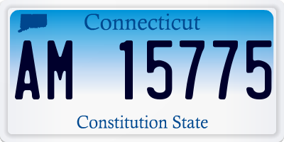 CT license plate AM15775