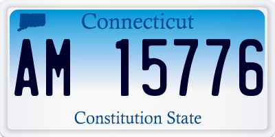 CT license plate AM15776